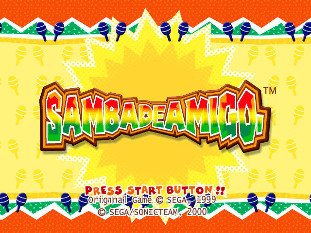 Samba de Amigo Title Screen